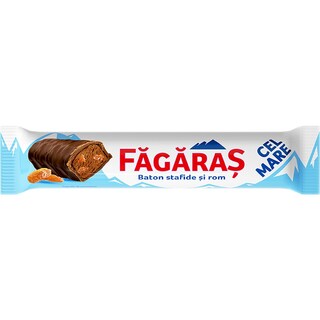 Kandia Fagaras Cel Mare - Romanian Chocolate Bar with Raisins & Rum 45 g