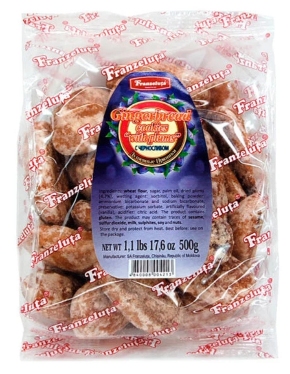 Franzeluta Turta Dulce cu Prune Gingerbread with Plums  500g/ 1.1lbs