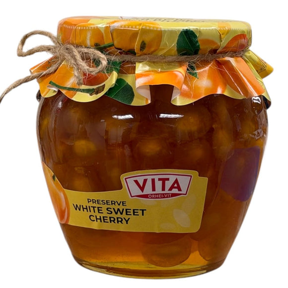Orhei-Vita Dulceata Cirese Albe White Sweet Cherry with Pits Preserve 670g 23.6Oz