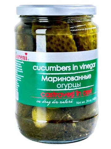Raureni Castraveti In Otet Cucumbers in Vinegar Pickles 680g 24Oz