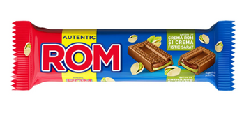 Kandia ROM Ciocolata Rom Fistic Sarat Salted Pistachios Cream Chocolate Bar 44.5g