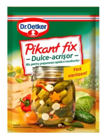 Dr.Oetker Pikant Fix Dulce-Acrisor Preparare a Muraturilor Sweet and Sour Pickle Preservative