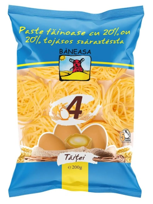 Baneasa Paste Fainoase Fidea Cuiburi Vermicelli with Eggs Noodles 200g