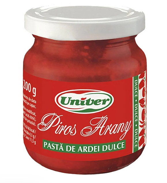 Univer Pasta Ardei Dulce Piros Arany Csemege Hungarian Paprika Paste Mild Sweet  200g