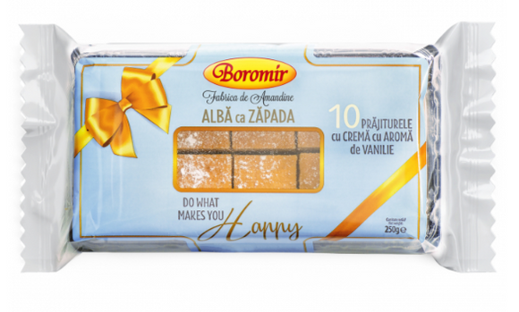 Boromir Prajitura Alba ca Zapada Snow White Cake 250g 8.8Oz