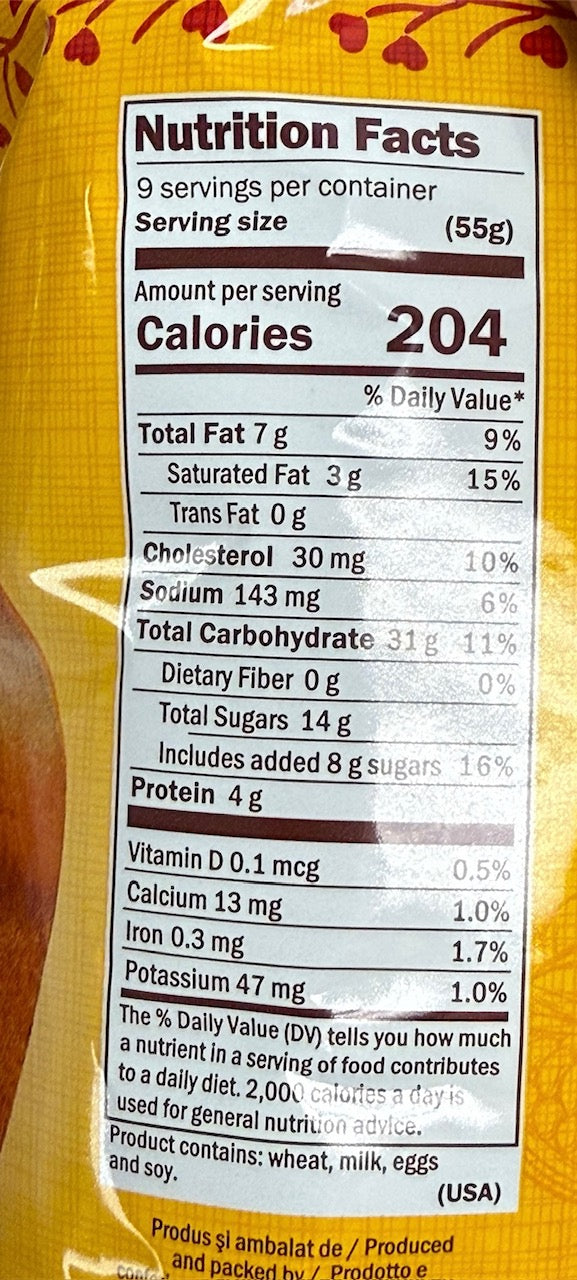 Boromir Cozonac with Cocoa & Turkish Delight Filling Swirl Sweet Cake- 500 g 17.64 Oz