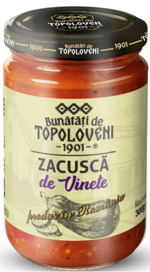 Bunatati de Topoloveni Zacusca de Vinete Eggplant Vegetable Spread 300g 10.5Oz