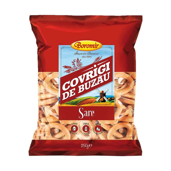 Boromir Covrigi de Buzau Salted Pretzels Vegan 250g