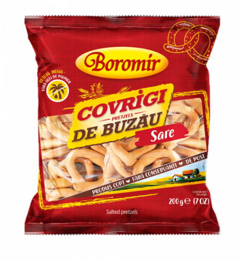 Boromir Covrigi de Buzau Salted Pretzels Vegan 200g