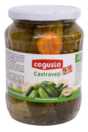 CeGusto Conservfruct Castraveti Murati Pickled Cucumbers in Vinegar 680g 24Oz