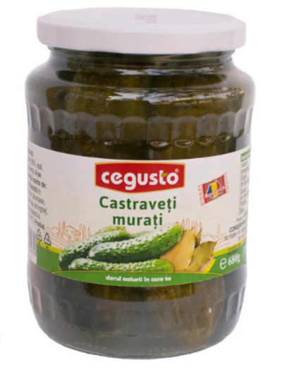 CeGusto Conservfruct Castraveti Murati Pickled Cucumbers in Brine 680g 24Oz