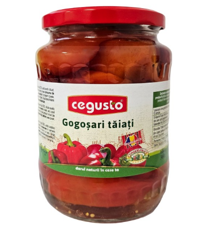 CeGusto Conservfruct Gogosari Murati Sliced Red Bell Peppers Brine 680g 24Oz