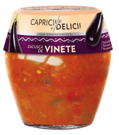 Capricii si Delicii Zacusca de Vinete Eggplants Vegetable Spread 550g  1.2Lb