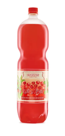 Biborteni Visine si Capsuni Bautura Carbogazoasa Sour Cherries and Strawberries Carbonated Drink 2L