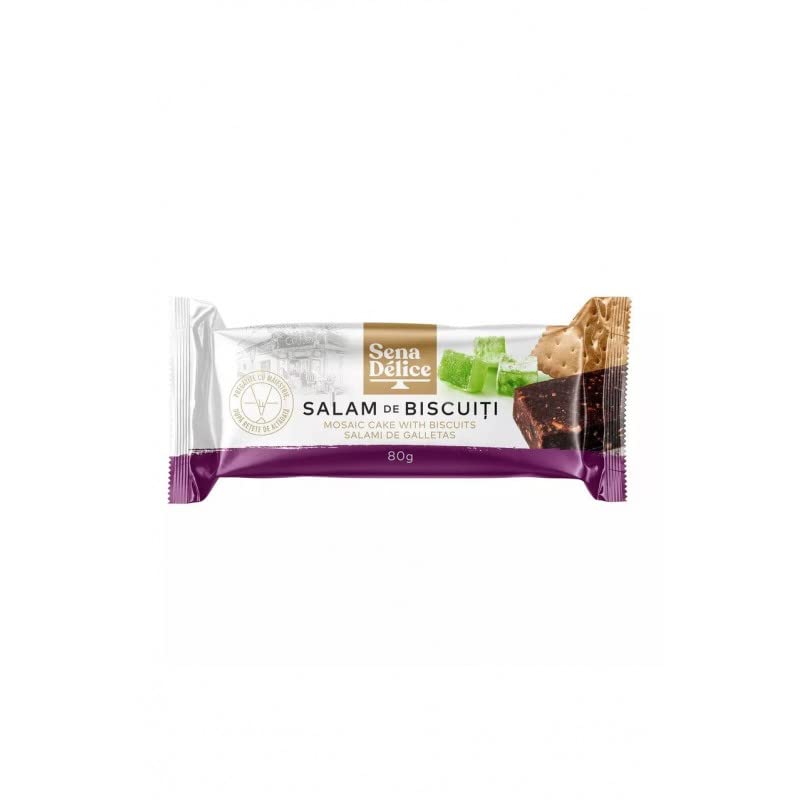 Sena Delice Salam de Bicuiti Mosaic Cake with Biscuits 80g 2.82Oz