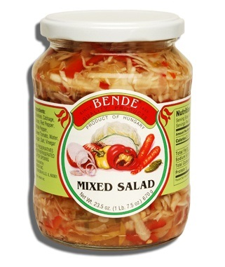Bende Csalamade Vegetables Mixed Salad in Vinegar Pickled 670g 1.47Lb