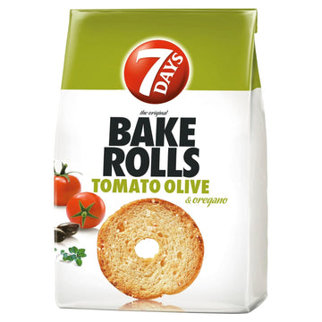 7 Days Bake Rolls with Olive, Tomato and Oregano 80g