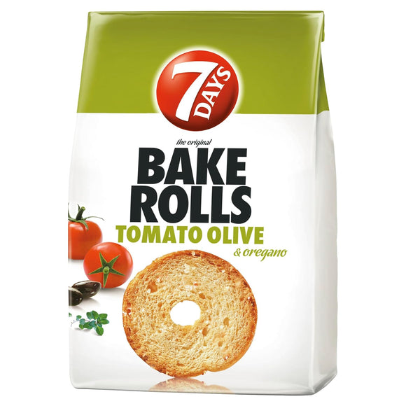 7 Days Bake Rolls with Olive, Tomato and Oregano 80g