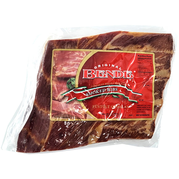 Bende Hungarian Fustolt Oldalas Smoked Pork Ribs 1.5 Lb