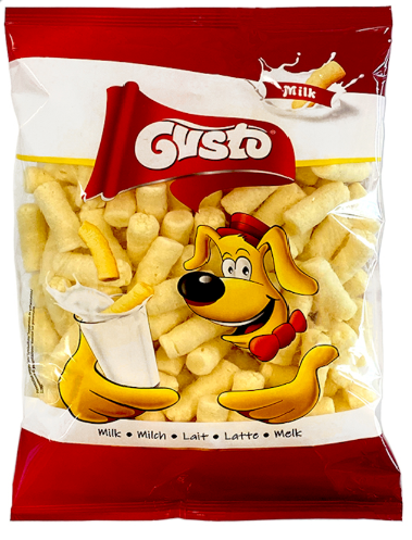 Gusto Pufuleti Lapte Milk Corn Puffs 80g