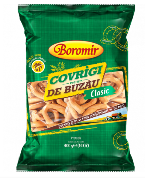 Boromir Covrigi de Buzau Classic Pretzels Vegan 400g 14Oz