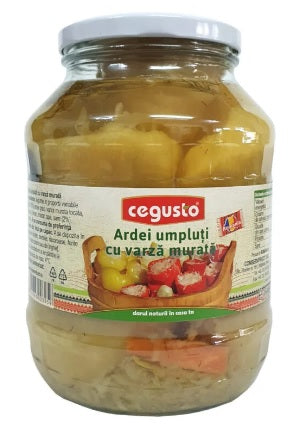 CeGusto Conservfruct Ardei cu Varza Peppers Stuffed with Cabbage Brine Pickled 1600g 3.5Lb