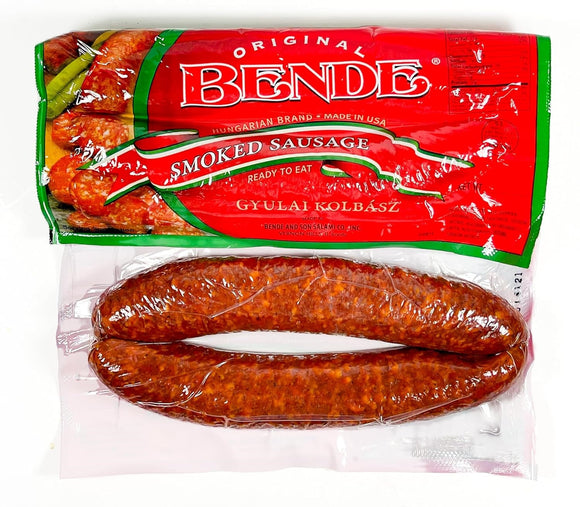 Bende Hungarian Dry Gyulai Kolbasz Smoked Sausage Mild 0.6 lb 275g