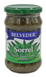 Belveder Pickled Chopped Sorrel Leaves No Preservatives Macris 500g