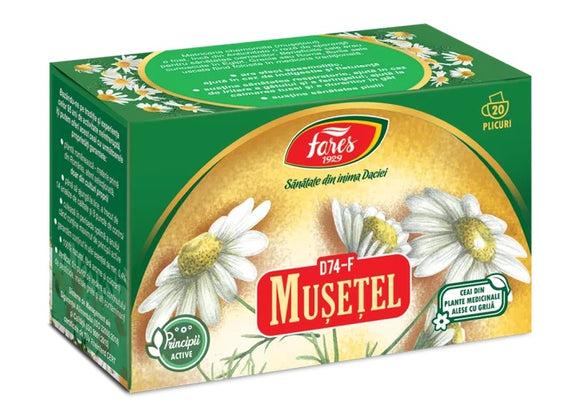 Fares Ceai de Musetel Chamomile Tea 20 Bags
