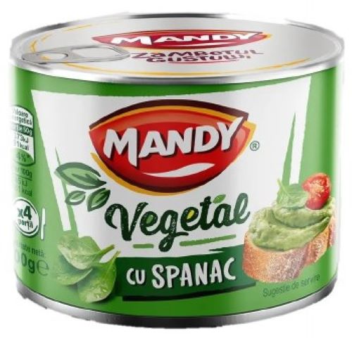 Mandy Pate Vegetal cu Spanac Spinach Vegetable Pate 200g 7Oz