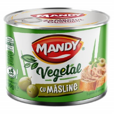 Mandy Pate Vegetal cu Masline Olives Vegetable Pate 200g 7Oz