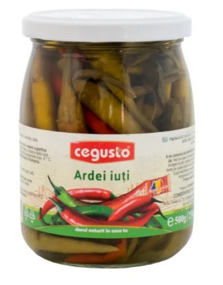 CeGusto Conservfruct Ardei Iuti Chili Peppers in Brine 500g