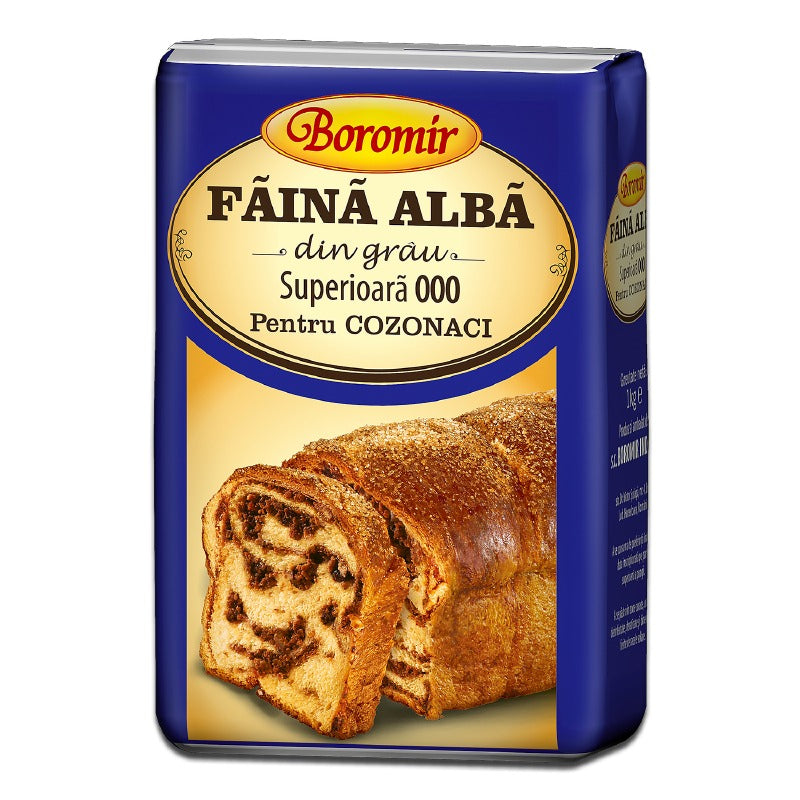 Boromir Făină albă din grâu pentru cozonac Type 000 Superior Flour 1kg