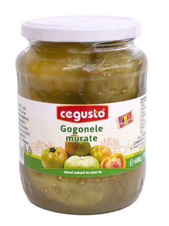 CeGusto Conservfruct Gogonele Murate Green Tomatoes in Brine Pickled 1600g 3.5Lb