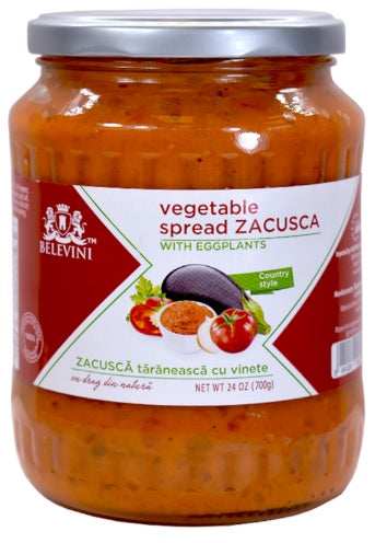 Belevini Zacusca cu Vinete Vegetable Spread with Eggplants 700g 24Oz
