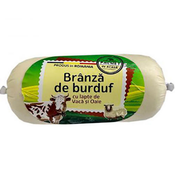 Pachet de Acasa Branza De Burduf Cow & Sheep Kneaded Cheese 350g 12.34 Oz