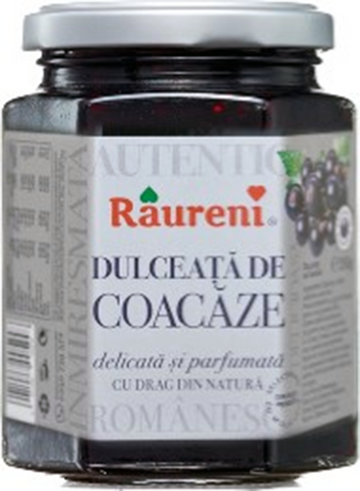 Raureni Dulceata de Coacaze Black Currant Preserves 350g 13.05Oz
