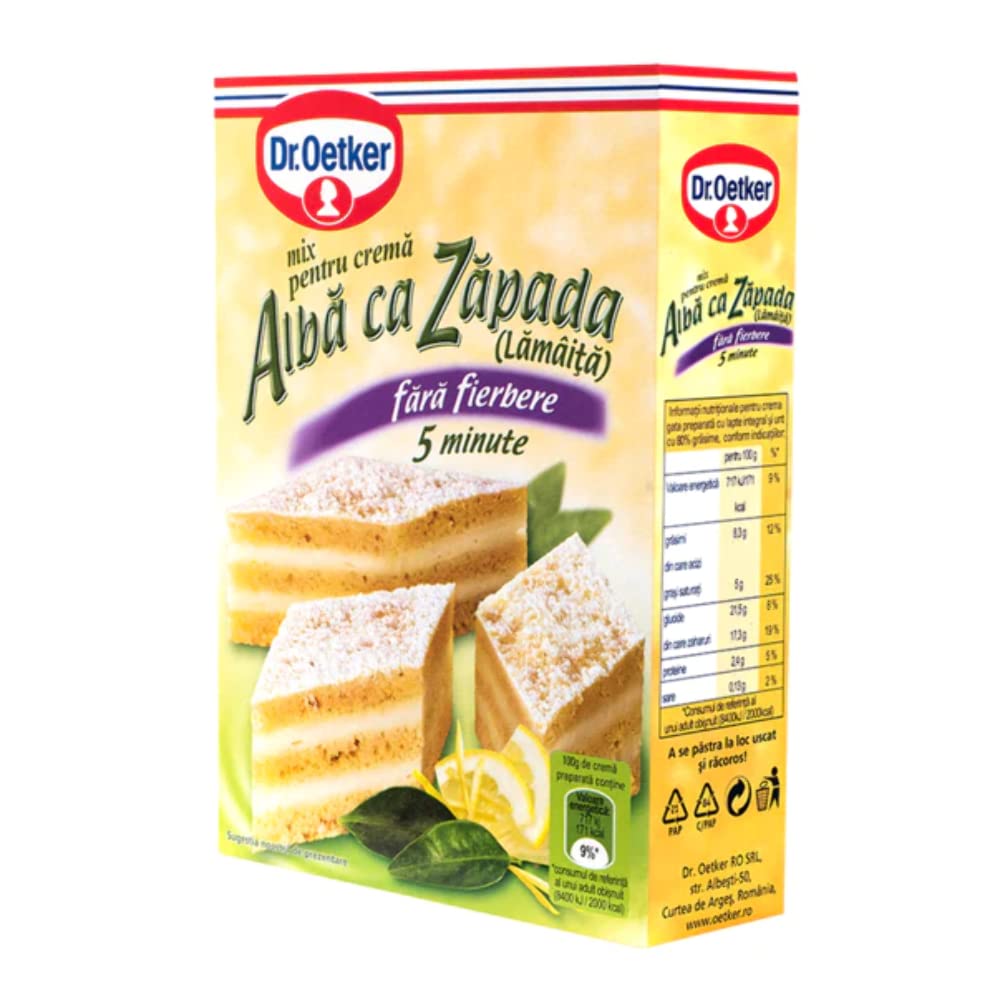 Dr.Oetker Mix Crema Alba ca Zapada(Lamaita) Snow White Lemon Cream Mix