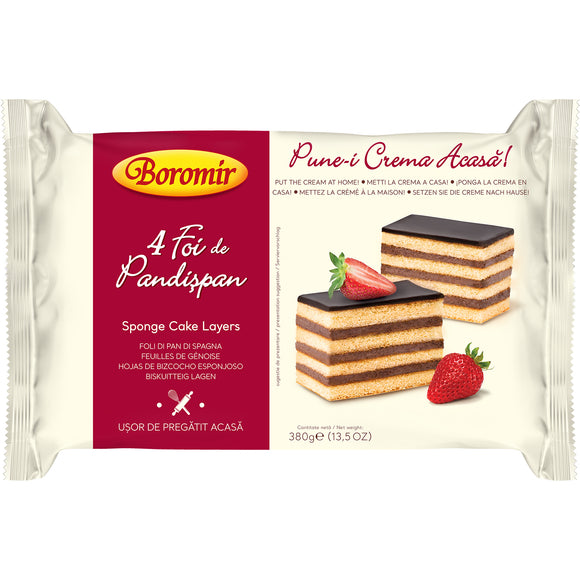 Boromir 4 Foi de Pandispan Sponge Cake Sheets 380g