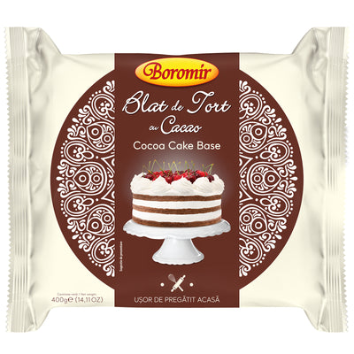 Boromir Blat de Tort cu Cacao Cocoa Cake Batter 3 Sheets 400g