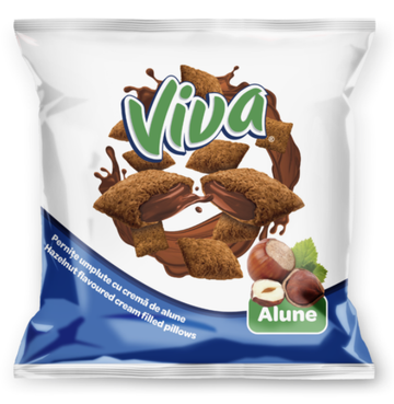 Viva Pernite Crema de Alune Hazelnut Cream Pillow Cereals 200g 7Oz