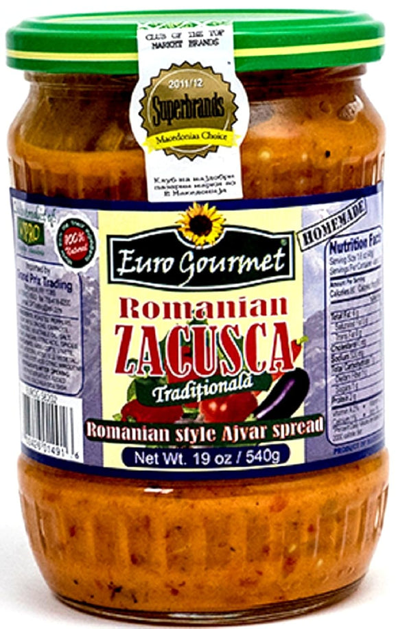 Euro Gourmet Zacusca Traditionala Vegetable Spread 540g